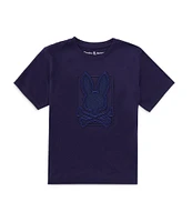 Psycho Bunny Little Boys 2T-6 Short-Sleeve Pierce Embroidered-Bunny Graphic T-Shirt