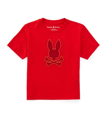 Psycho Bunny Little Boys 2T-6 Short-Sleeve Pierce Embroidered-Bunny Graphic T-Shirt