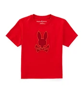 Psycho Bunny Little Boys 2T-6 Short-Sleeve Pierce Embroidered-Bunny Graphic T-Shirt