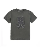 Psycho Bunny Little Boys 2T-6 Short-Sleeve Pierce Embroidered-Bunny Graphic T-Shirt