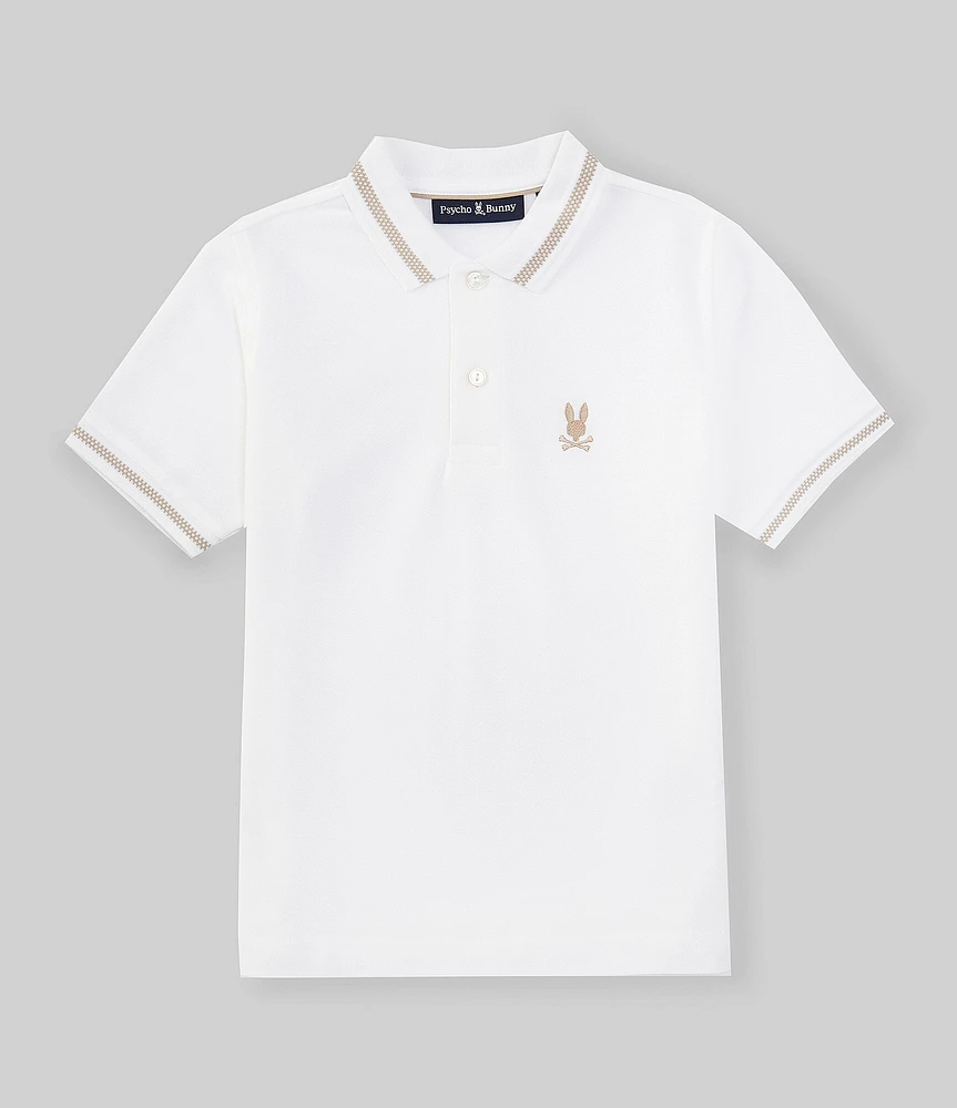 Psycho Bunny Little Boys 2T-6 Short Sleeve Riviera Diamond-Knit Pique Polo Shirt