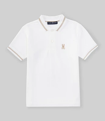 Psycho Bunny Little Boys 2T-6 Short Sleeve Riviera Diamond-Knit Pique Polo Shirt