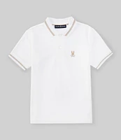 Psycho Bunny Little Boys 2T-6 Short Sleeve Riviera Diamond-Knit Pique Polo Shirt