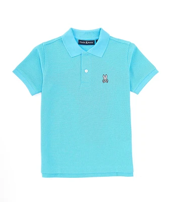 Psycho Bunny Little Boys 5-6 Short Sleeve Classic Pique Polo Shirt