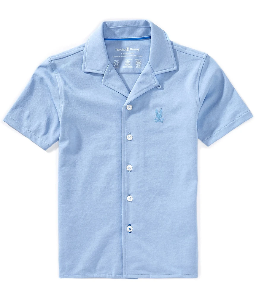 Psycho Bunny Little/Big Boys 5-20 Bryan Short Sleeve Woven Shirt
