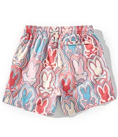Psycho Bunny Little/Big Boys 5-20 Chuck Allover-Bunny-Printed Swim Trunks