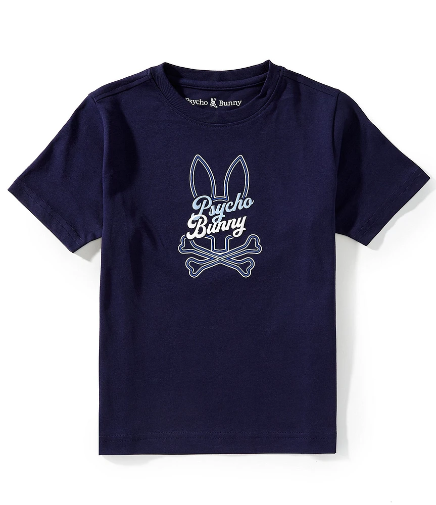 Psycho Bunny Little/Big Boys Golf Embroidered/Logo Graphic Short-Sleeve T-Shirt