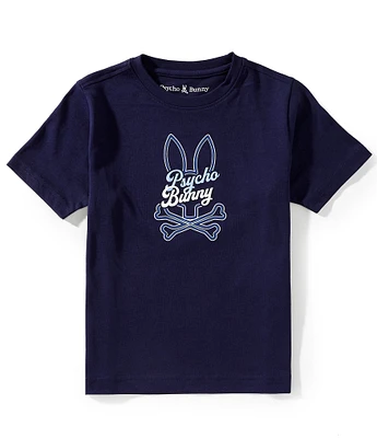 Psycho Bunny Little/Big Boys Golf Embroidered/Logo Graphic Short-Sleeve T-Shirt