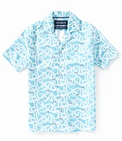 Psycho Bunny Little/Big Boys 5-20 Short-Sleeve Cyrus Woven Seersucker Shirt