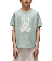 Psycho Bunny Little/Big Boys 5-20 Short Sleeve Derek Graphic T-Shirt