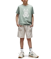 Psycho Bunny Little/Big Boys 5-20 Short Sleeve Derek Graphic T-Shirt