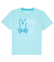 Psycho Bunny Little/Big Boys 5-20 Short Sleeve Lancaster Embroidered T-Shirt