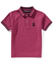 Psycho Bunny Little/Big Boys 7-20 Park City Short Sleeve Interlock Polo Shirt