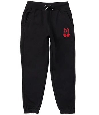 Psycho Bunny Little/Big Boys 7-20 Pierce Embroidered Classic Fit French Terry Jogger Pants