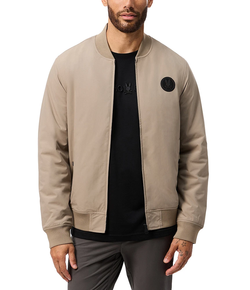 Psycho Bunny Long Sleeve Spruce Bomber Jacket