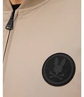 Psycho Bunny Long Sleeve Spruce Bomber Jacket