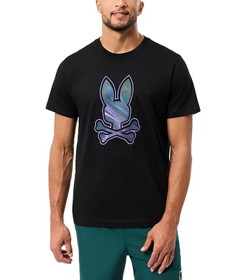 Psycho Bunny Longbridge Embroidered Logo Short Sleeve Graphic T-Shirt