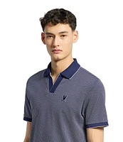 Psycho Bunny Mackay Jacquard Short Sleeve Polo Shirt