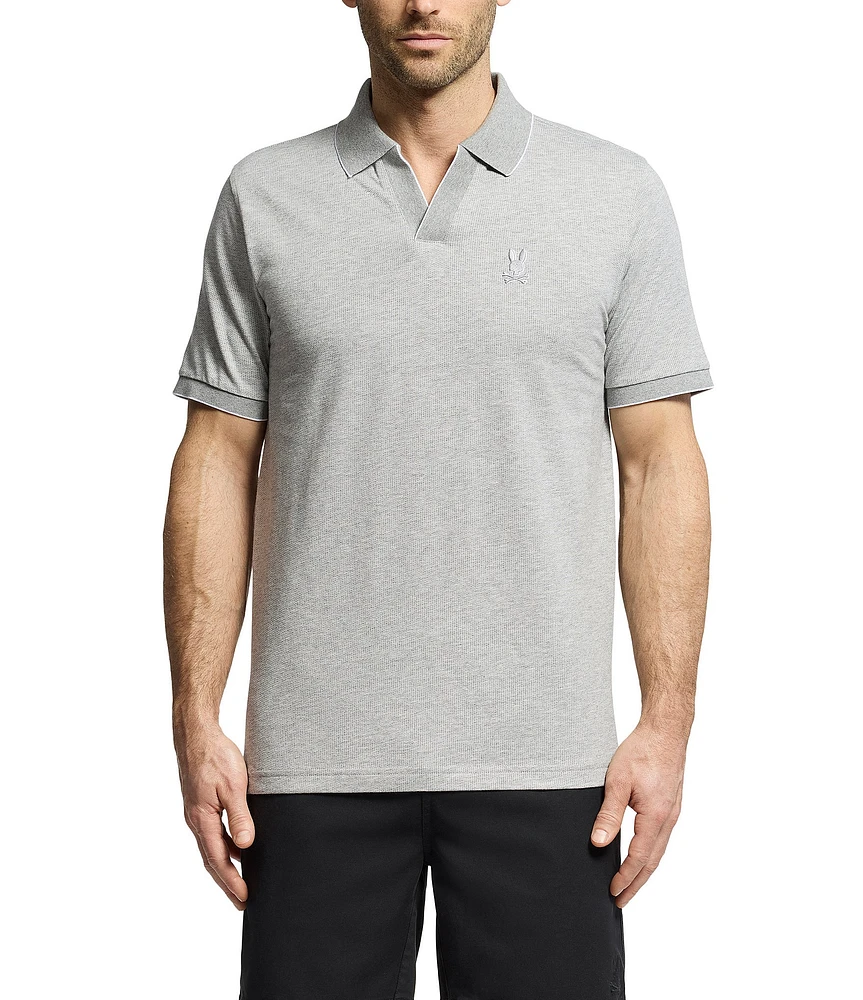 Psycho Bunny Mackay Jacquard Short Sleeve Polo Shirt