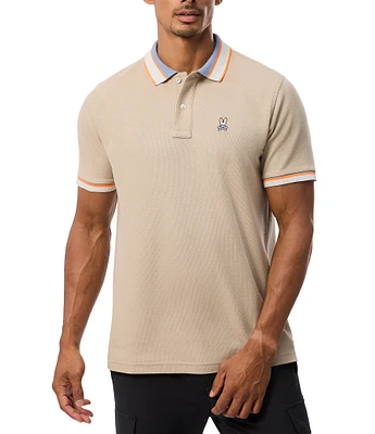 Psycho Bunny Medina Pique Short Sleeve Polo Shirt