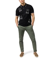 Psycho Bunny Milton Pique Short Sleeve Polo Shirt