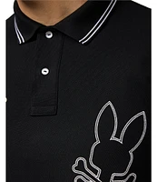 Psycho Bunny Milton Pique Short Sleeve Polo Shirt