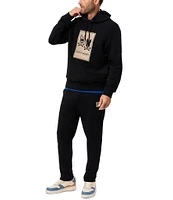 Psycho Bunny Monroe Twill Patch Fleece Hoodie