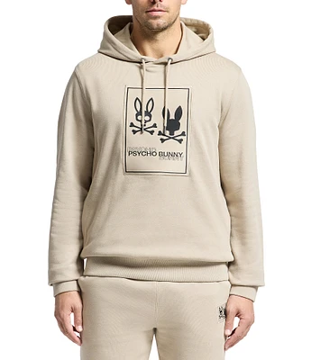 Psycho Bunny Monroe Twill Patch Fleece Hoodie