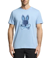 Psycho Bunny New Castle Graphic Short Sleeve Large Embroidered Logo T-Shirt