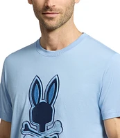 Psycho Bunny New Castle Graphic Short Sleeve Large Embroidered Logo T-Shirt