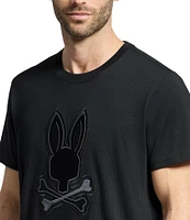 Psycho Bunny New Castle Graphic Short Sleeve Large Embroidered Logo T-Shirt