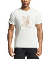 Psycho Bunny New Castle Graphic Short Sleeve Large Embroidered Logo T-Shirt