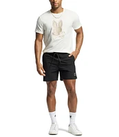 Psycho Bunny New Castle Graphic Short Sleeve Large Embroidered Logo T-Shirt