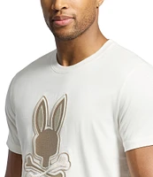 Psycho Bunny New Castle Graphic Short Sleeve Large Embroidered Logo T-Shirt