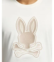 Psycho Bunny New Castle Graphic Short Sleeve Large Embroidered Logo T-Shirt