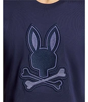 Psycho Bunny New Castle Graphic Short Sleeve Large Embroidered Logo T-Shirt