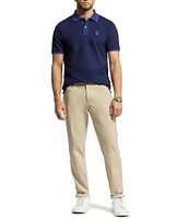 Psycho Bunny New Castle Pique Short Sleeve Contrast Collar Polo Shirt