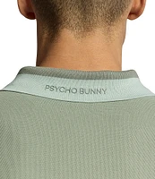 Psycho Bunny New Castle Pique Short Sleeve Contrast Collar Polo Shirt