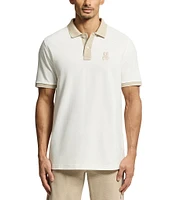 Psycho Bunny New Castle Pique Short Sleeve Contrast Collar Polo Shirt