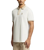 Psycho Bunny New Castle Pique Short Sleeve Contrast Collar Polo Shirt
