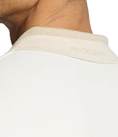 Psycho Bunny New Castle Pique Short Sleeve Contrast Collar Polo Shirt