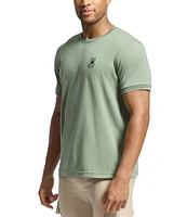 Psycho Bunny New Castle Short Sleeve Mini Embroidered Logo T-Shirt