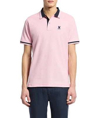 Psycho Bunny Newman Pique Short Sleeve Polo Shirt