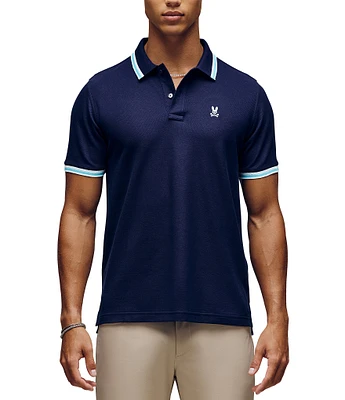 Psycho Bunny Nolan Pique Short Sleeve Polo Shirt