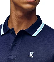 Psycho Bunny Nolan Pique Short Sleeve Polo Shirt