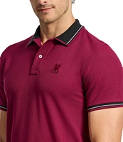 Psycho Bunny Oak City Pique Short Sleeve Polo Shirt