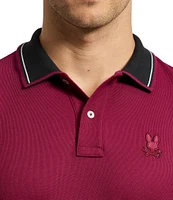 Psycho Bunny Oak City Pique Short Sleeve Polo Shirt