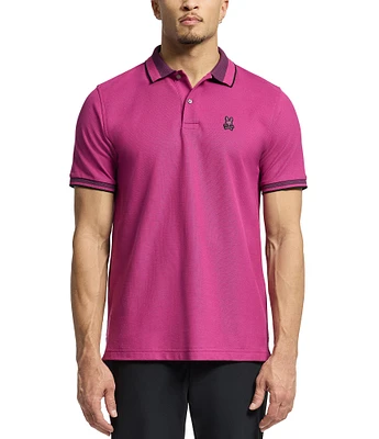 Psycho Bunny Park City Pique Short Sleeve Polo Shirt