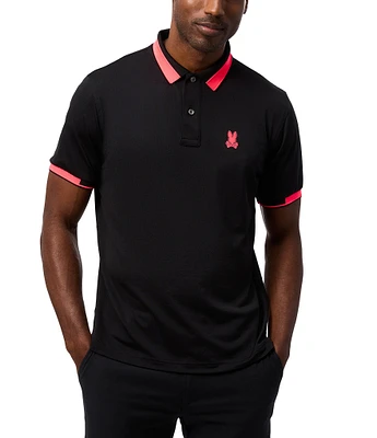 Psycho Bunny Performance Stretch Bellevue Sport Short Sleeve Polo Shirt