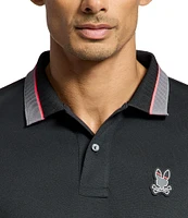 Psycho Bunny Performance Stretch Stratton Sport Pique Short Sleeve Polo Shirt